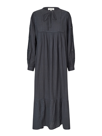 Lollys Laundry LatourLL Lace Maxi Dress LS Dark Grey